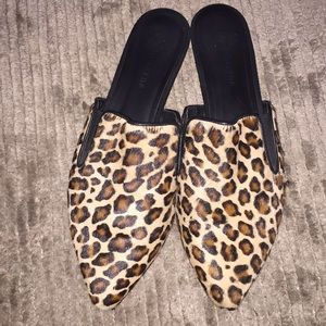 Calf hair mule